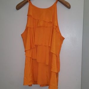Worthington Orange Layered Top